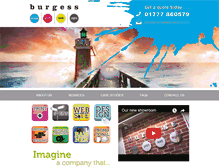 Tablet Screenshot of burgessdesignandprint.com